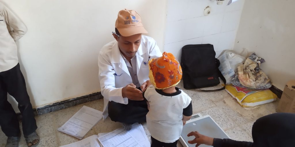 a child is being inspected by the doctor after the unit regained functionality